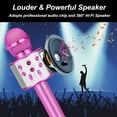 thumbnail image 5 of Kids Karaoke Microphone for Girl Toys: Christmas Birthday Gifts Ideas for 3 4 5 6 7 8 9 10 Year Old Girls, 5 of 6