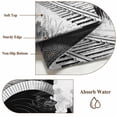 thumbnail image 6 of 8'x10' Area Rugs, Grey Trains Indoor Outdoor Area Rug for Living Room Bedroom, Black White Vintage Tunnels Hand Print Art Washable Bathroom Rugs Kitchen Floor Carpet Mats Home Decor Aesthetic, 6 of 8