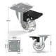 thumbnail image 3 of Set of 4 Furniture Casters with Brakes, 360 Swivel Castors, Up to 600KG, No Marks on the Floor, Screws Included, 3 of 4