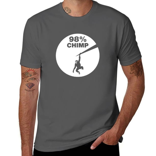 Chimps and Humanans comparte aproximadamente 98 por ciento de su ADN Camiseta anime animal prinfor niños sudaderas hombres