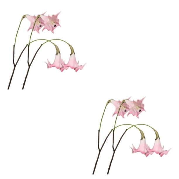 Flores Artificiales Bearachild 2 Piezas PU Rosa Decoración de Plantas Ceremonia de Boda