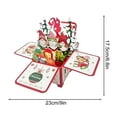 thumbnail image 3 of Dongrere Christmas Cards Pop-up Greeting Cards for Family and Friend, Festive Paper Crafts for Christmas Parties, 3 of 5