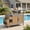 Brown + Blue Gray, variant on Christopher Knight Home 54.33" Outdoor Kitchen Cart with Stainless Steel Top, Brown