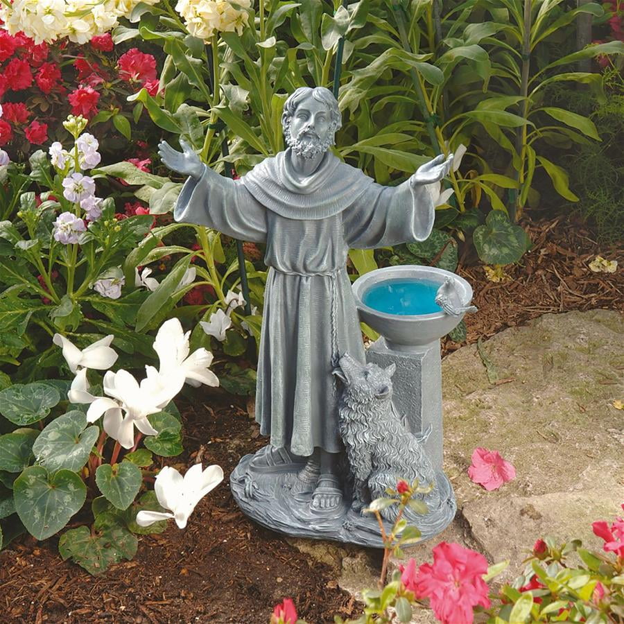 Design Toscano St. Francis' Blessing Religious Garden Decor Statue with