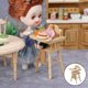 thumbnail image 4 of Juego de Gabinetes de Cocina en Miniatura para Casa de Muñecas a Escala 1:12, Muebles de Madera , Madera sin pintar, 4 of 9