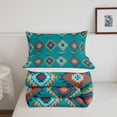 thumbnail image 5 of jejeloiu Monochrome Tribal Full Size Comforter Sets,Modern Print Bedding Comforter Set For Boys,Reversible,3 Pieces,1 Comforter and 2 Pillowcases, 5 of 7