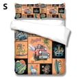 thumbnail image 2 of Dibujos animados Cubierta de acolchado Hogar Essentials Conjuntos de ropa de cama Cubiertas de almohadas Multicolor Múltiples Tamaño Edredón Set Adolescente Boy Regalos S 3 Piezas Advancent HA011561-02, 2 of 7