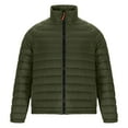 thumbnail image 7 of UVEASISHA Men's Lightweight Packable Down Jacket Insulated Winter Puffer Jackets Water-Resistant Zipper Puffy Coat Fashion Stand Collar Quilted Coats Army Green M, 7 of 7