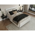 thumbnail image 3 of AFI Savannah Queen Solid Wood Low Profile Platform Bed, White, 3 of 12