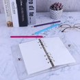 thumbnail image 6 of A6 PVC Binder Cover Refillable 6 Ring Binder Notebook for A6 Filler Paper, Loose Leaf Personal Planner Binder, Transparent, 6 of 7