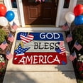 thumbnail image 5 of Cififendec 4th of July Doormat, 23.62"×15.75", Patriotic Absorbent Diatomaceous Earth Mat with God Bless America Print for Front Porch, Entryway & Holiday Decor, 5 of 5