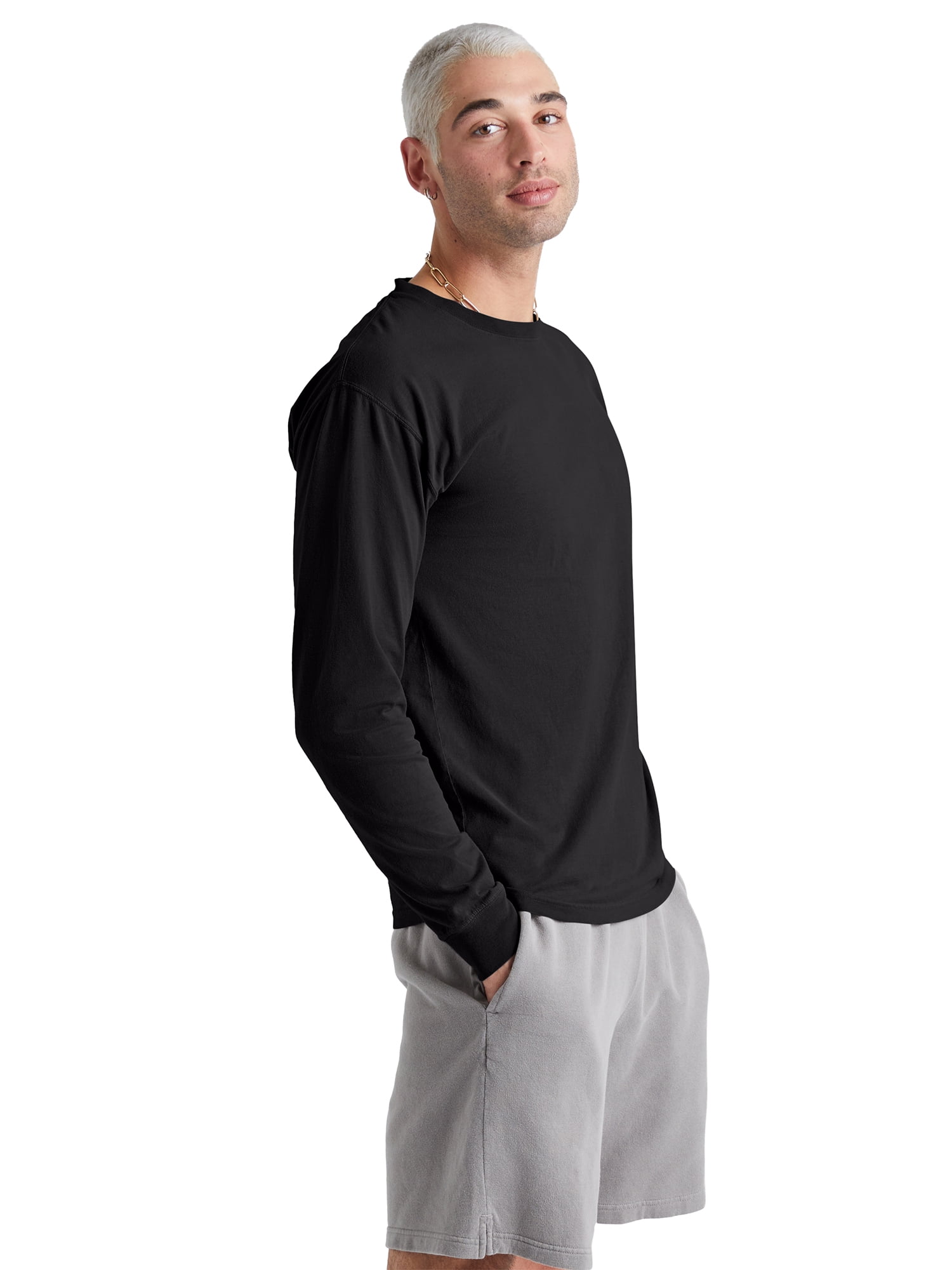 Hanes Originals Men's Garment Dyed Long-Sleeve T-Shirt, Sizes S-3XL