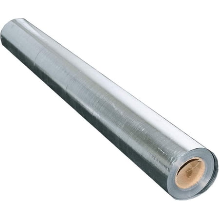 US Energy Products 500 sqft Aluminum Foil Barrier Insulation Sauna Non Perforated Solid 8 Mil Reinforced Aluminum Vapor Barrier