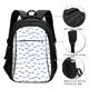 thumbnail image 3 of Balery Cute Shark Mochila con carga USB para hombre y mujer - Mochila impermeable y antirrobo para portátil con puerto USB para viajes, trabajo, estudios y universidad, 3 of 7