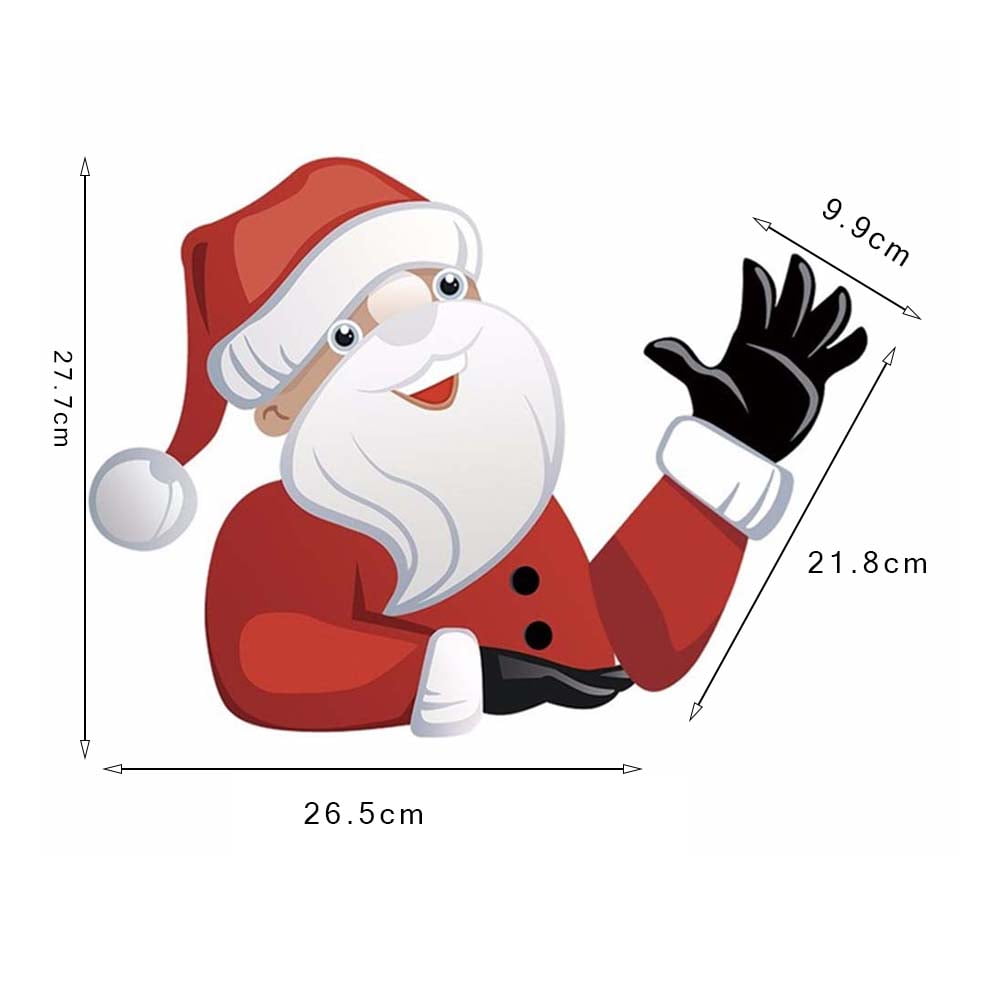 Removable Cute Cartoon Santa Snowman Elf Wiper Sticker for Car Rear Windscreen Wiper Dream-cool Christmas Rear Window Wiper Sticker