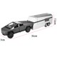 thumbnail image 2 of 1/32 camioneta remolque RV modelo coche de juguete con sonido y luz regalo para niños (negro), 2 of 9