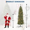 thumbnail image 4 of Árbol de Navidad Pre-Iluminado 12 Pies - Estilo Lápiz para Decoración de Interiores y Exteriores, 4 of 10