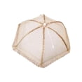 thumbnail image 4 of Cubierta de malla para alimentos, cubierta de cúpula para alimentos, platos multifuncionales, cuencos, cubiertas para platos para servir, utensilios d Redondo Dorado, 4 of 8
