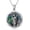 06-Virgin Mary (Abalone Shell), variant on Saint George Necklace with Abalone Shell 925 Sterling Silver St George Pendant Necklace Religious Medal Protection Necklace Amulet Jewelry Gifts for Men Women