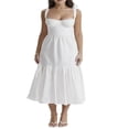 thumbnail image 1 of Femmes Slip Robe Sans Manches Robe Coupe Basse Longue d'Été Robe Swing, 1 of 7