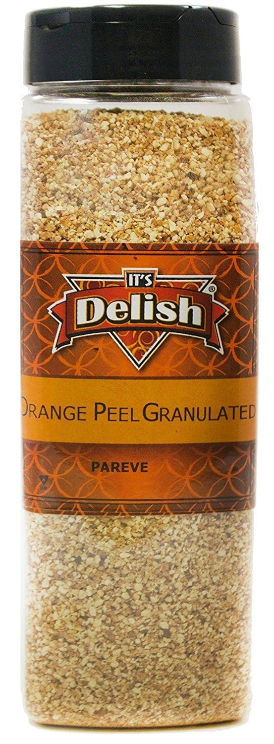 Granulated Orange Peel by Its Delish, 12 Oz. Large Jar