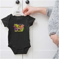 thumbnail image 5 of Retro MTV Colorful Animal Print Logo Bodysuit Jumper Girls Infant Baby Brisco Brands 12M, 5 of 6