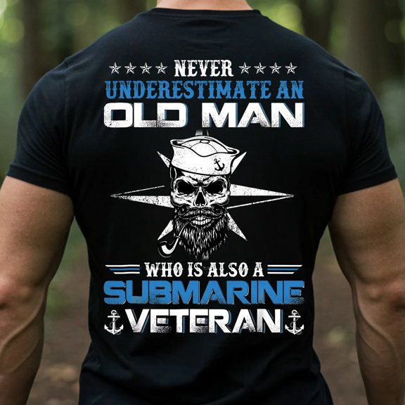 Trenditee Never Underestimate an Old Man Who Is Also a Submarine 4817 T-Shirt