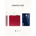 thumbnail image 3 of Compact Mirror, Glitter PU 1X/3X Magnification, Ultra Portable for Purses (Red), 3 of 6