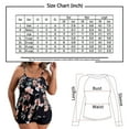 thumbnail image 2 of Cozyfort Beach Vacation Clothes for Women New Summer Plus-Size Lady's Printed Boxer Swimwear Tankini Swimsuits for Women Plus Size Two Piece, 2 of 2