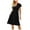 Black, variant on Sngxgn Women's V Neck Sleeveless Ruched Bodycon Party Dress(Black,L)