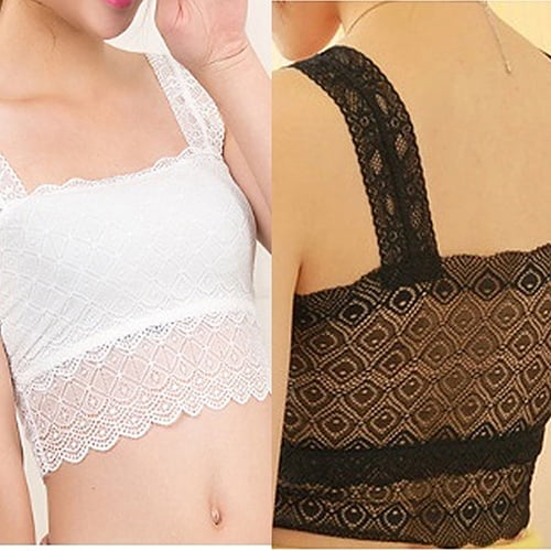 Lace on sale tank bra