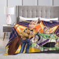 thumbnail image 3 of Manta de microfibra ultra suave ToY StorY con estampado de moda en 3D para todas las estaciones, para sofá, cama, manta cálida, perfecta para niños, adultos, regalo de cumpleaños familiar, 40 x 30, 3 of 5
