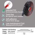 thumbnail image 4 of Moldura de pared flexible autoadhesiva Gaahing 5 m x 2,5 cm negra, 4 of 7