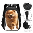 thumbnail image 3 of Disketp Happy Fluffy Running Dog Travel Laptop Backpack, Laptops Backpack with USB Charging Port, Water Resistant Computer Bag Gift for Men & Women, 3 of 7