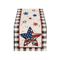 thumbnail image 2 of Linnome Independence Day Table Runner 12.99x47.24 Inch Patriotic Star Stripe Print Polyester for Living Room Coffee Table Kitchen, 2 of 6