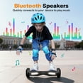 thumbnail image 2 of MOSTA All Terrain Self-Balance Scoote ,Electric Scooter Board for Kids & Adults with Bluetooth and Led Lights,6.5 inch, 9 Miles Max 165 lbs capacity Perfect Gift, 2 of 8