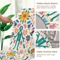 thumbnail image 5 of Yayeee 2 Pack Dining Chair Covers Stretch Parson Chairs Slipcovers Seat Protector, Abstract Floral, 5 of 6