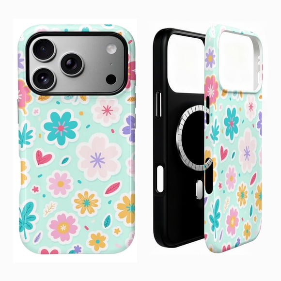 SKLYDDI Funda para iPhone 14 con Diseño Floral y Compatible con MagSafe