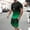 A_ Green, variant on Mens 2 Piece Casual Short Sets Short Sleeve Big and Tall Shirts with Shorts Gradient Color Workout Graphic Tees Suits Work T-Shirts Sets Sky Blue XXXL