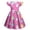 #A02-Hot Pink, variant on Flutter Sleeve Dress Girls 10-12 Bunny Floral Print Easter Dresses for Girls Cute A-Line Flutter Sleeve Midi Dress for Girls Crewneck Swing Dress Outfits,Blue,5-6Years