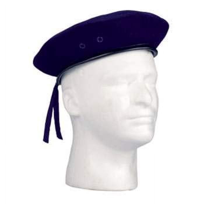Rothco Wool Monty Beret, Navy Blue, XL - Walmart.com display picture 3