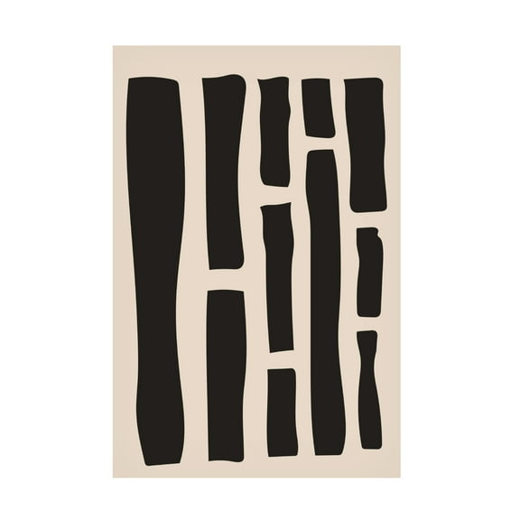 Trademark Fine Art jay stanley Minimal Black Expression 1 Canvas Wall Art