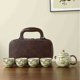 thumbnail image 1 of Ru ware Xishi teapot, one teapot and four cups gift box tea set, complete tea set, 1 of 4