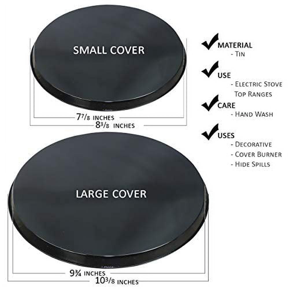Round Electric Stovetop Burner Cover Set of 4, Harvest Apples