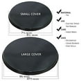reston lloyd electric stove burner covers, set of 4, black granite