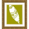 thumbnail image 1 of Robinson, Tamara 26x32 Gold Ornate Wood Framed with Double Matting Museum Art Print Titled - Feather I, 1 of 4