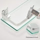 thumbnail image 4 of Repisas para Baño Vidrio Repisas Flotantes De Pared Barra de La Toalla Estante Organizador Baño A Prueba de óxido Cristal Plata 2 Unidades, 4 of 7