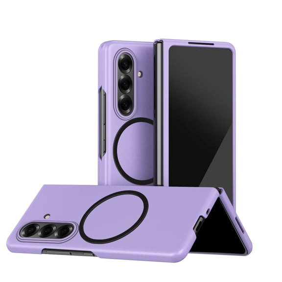 COAROVER Magnetic Skin-Feel Case fit for Samsung Galaxy Z Fold8 Ultra, Slim Hard PC Shockproof Anti-Scratch Protective Cover,Purple