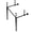 Black, variant on Kingston Brass VPB33220 Brass Console Sink Legs in Matte Black