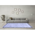 thumbnail image 3 of Ahgly Company Machine Washable Indoor Rectangle Abstract Blue Modern Area Rugs, 7' x 9', 3 of 4